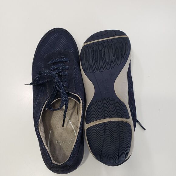 Dansko Women's Navy Leather Athletic Shoe, Size 42 (11.5) - Picture 6 of 9